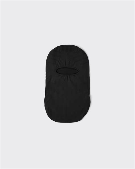 Black Technical Knit Ski Mask 